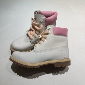 Timberland Premium 6-inch Pink/Grey Boots